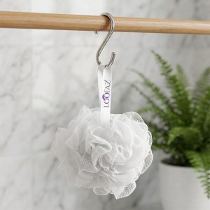 LOOFAZ Premium Bath Loofah – Classic White
